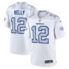 Men's Buffalo Bills Jim Kelly Nike White 2025 Rivalries Collection Retired Player Game Jersey