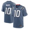 Men's New England Patriots Drake Maye Nike Storm Blue 2025 Rivalries Collection Game Jersey