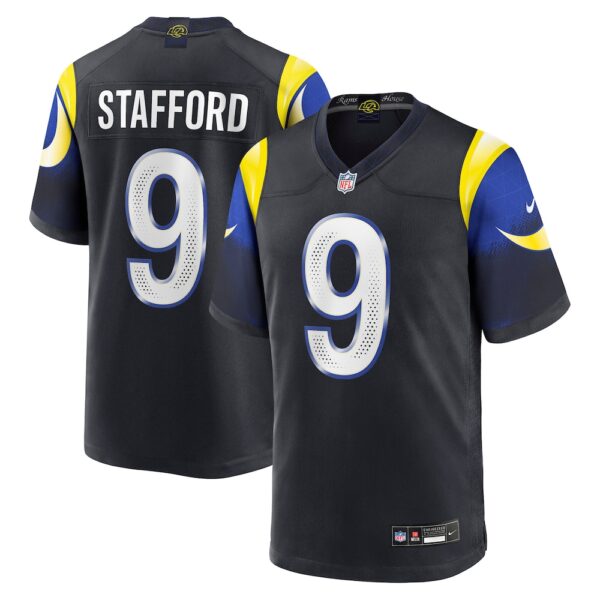 Men's Los Angeles Rams Matthew Stafford Nike Midnight Blue 2025 Rivalries Collection Game Jersey