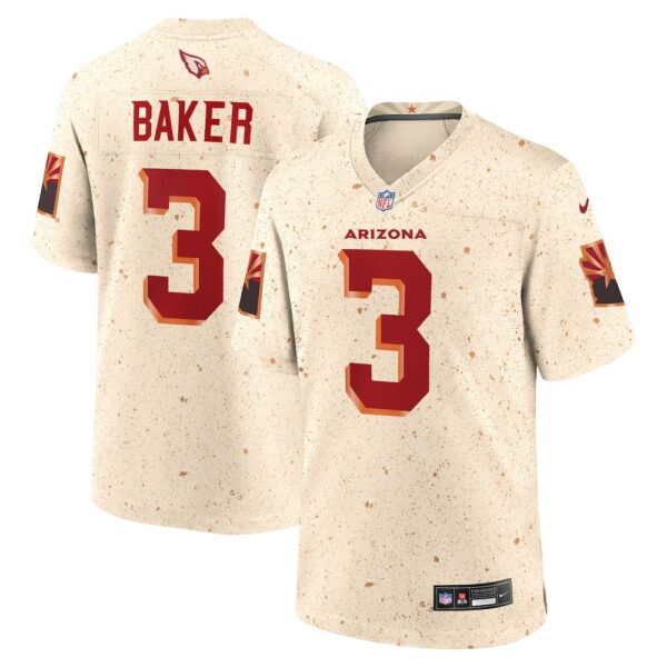 Men's Arizona Cardinals Budda Baker Nike Natural 2025 Rivalries Collection Game Jersey