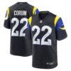 Men's Los Angeles Rams Blake Corum Nike Midnight Blue 2025 Rivalries Collection Game Jersey