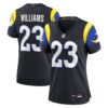 Women's Los Angeles Rams Kyren Williams Nike Midnight Blue 2025 Rivalries Collection Game Jersey