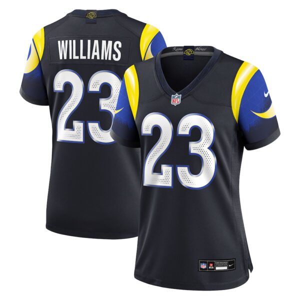 Women's Los Angeles Rams Kyren Williams Nike Midnight Blue 2025 Rivalries Collection Game Jersey