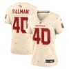 Women's Arizona Cardinals Pat Tillman Nike Natural 2025 Rivalries Collection Retired Player Game Jersey