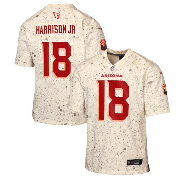Youth Arizona Cardinals Marvin Harrison Jr. Nike Natural 2025 Rivalries Collection Game Jersey