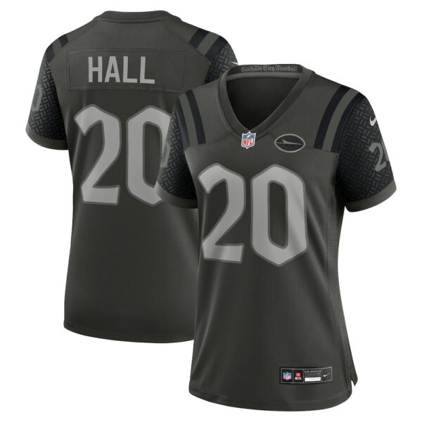 Women's New York Jets Breece Hall Nike Gotham Green 2025 Rivalries Collection Game Jersey