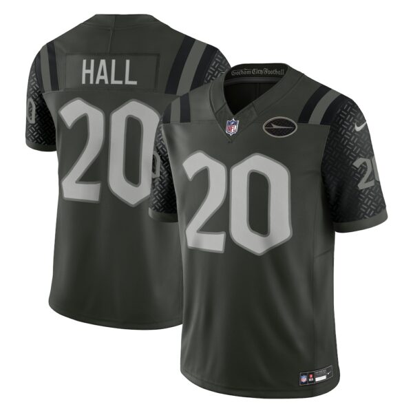 Men's New York Jets Breece Hall Nike Gotham Green 2025 Rivalries Collection Limited Jersey