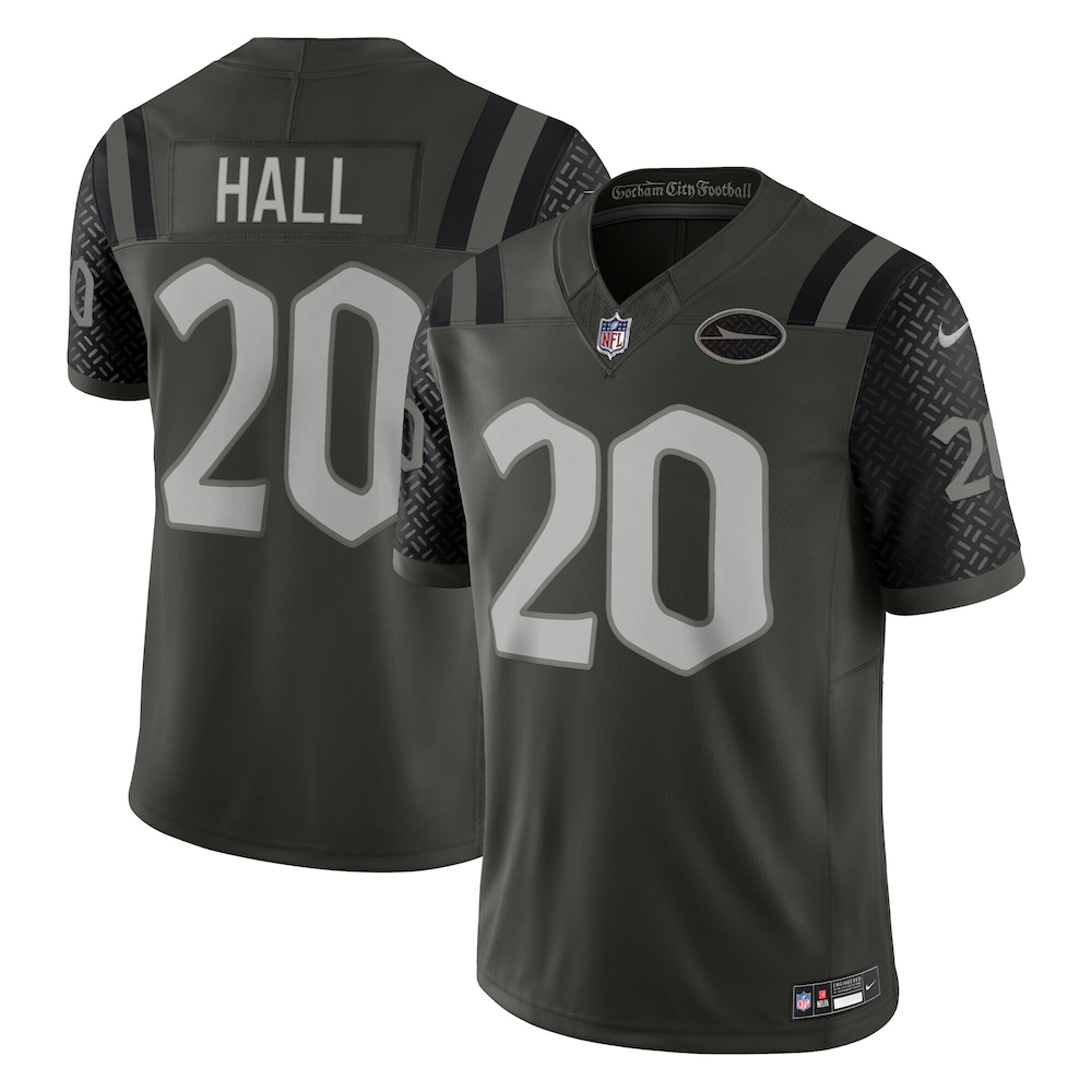 Men's New York Jets Breece Hall Nike Gotham Green 2025 Rivalries Collection Limited Jersey
