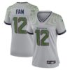 Women's Seattle Seahawks 12s Nike Wolf Gray 2025 Rivalries Collection Game Jersey