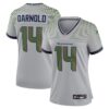 Women's Seattle Seahawks Sam Darnold Nike Wolf Gray 2025 Rivalries Collection Game Jersey