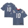 Toddler New England Patriots Drake Maye Nike Storm Blue 2025 Rivalries Collection Game Jersey