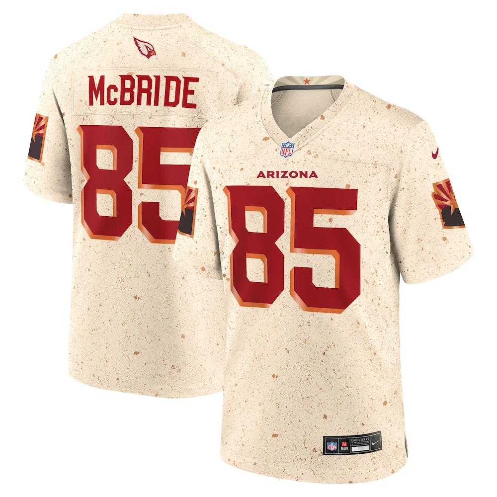 Trey McBride Arizona Cardinals Nike 2025 Rivalries Collection Game Jersey Natural