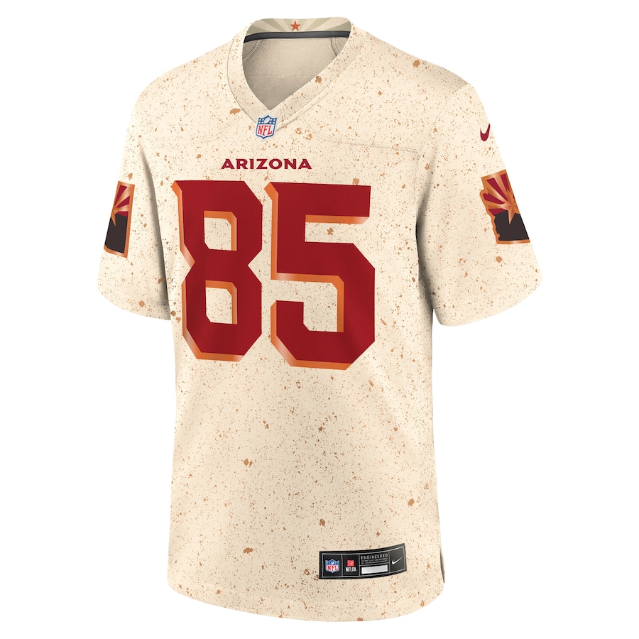 Trey McBride Arizona Cardinals Nike 2025 Rivalries Collection Game Jersey Natural - Image 2