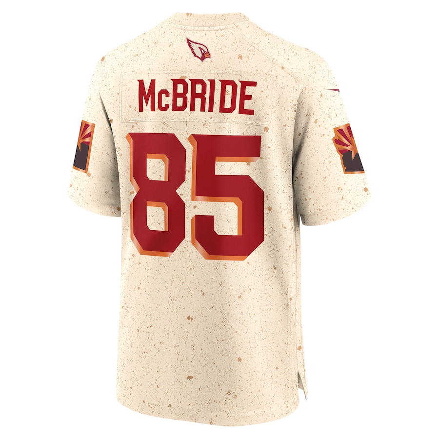 Trey McBride Arizona Cardinals Nike 2025 Rivalries Collection Game Jersey Natural - Image 3