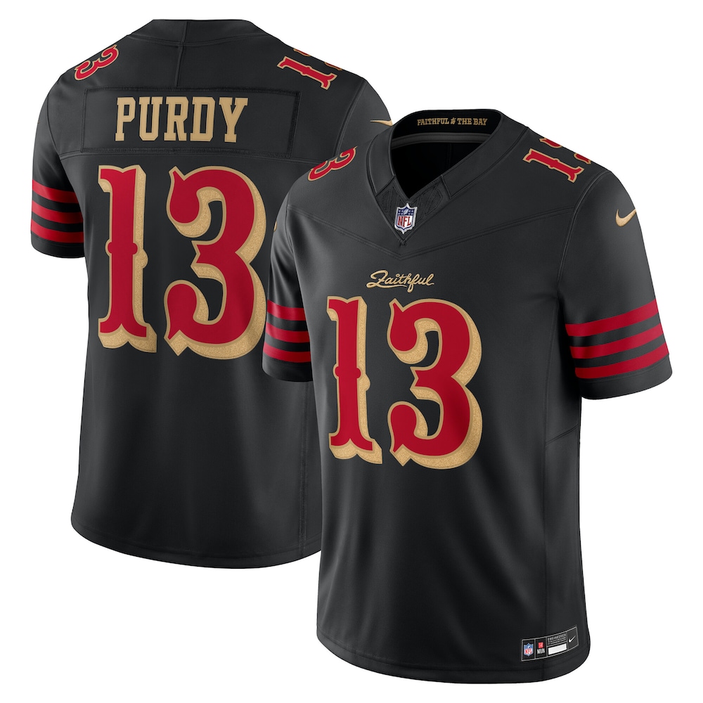 Brock Purdy San Francisco 49ers Nike 2025 Rivalries Collection Limited Jersey Black