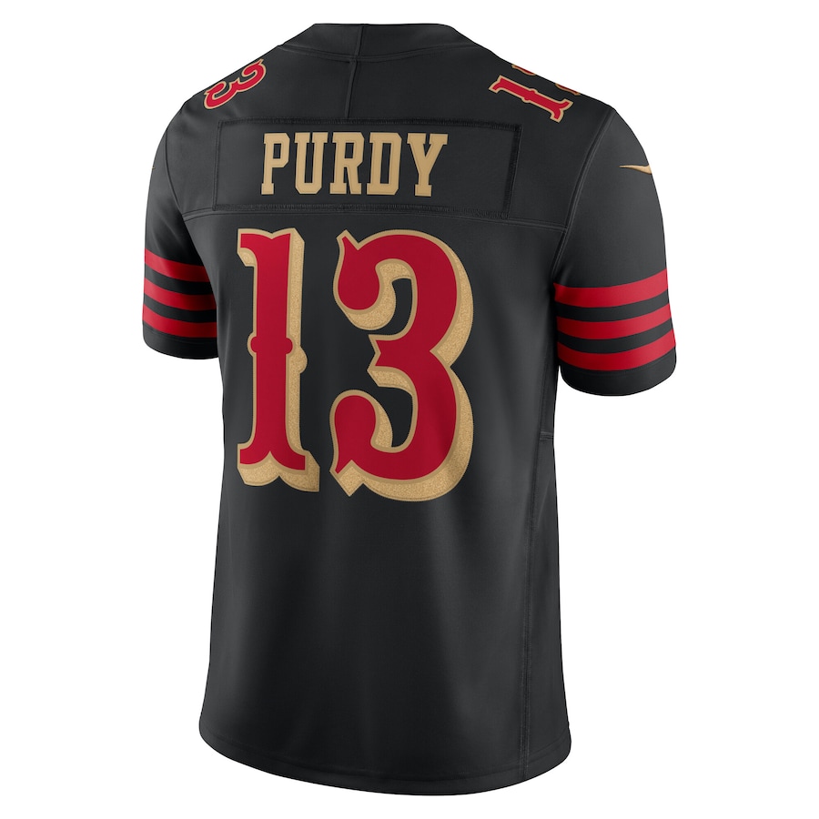Brock Purdy San Francisco 49ers Nike 2025 Rivalries Collection Limited Jersey Black - Image 3