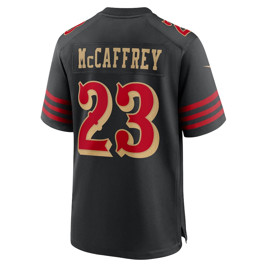 Christian McCaffrey San Francisco 49ers Nike 2025 Rivalries Collection Game Jersey Black - Image 3