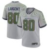 Steve Largent Seattle Seahawks Nike 2025 Rivalries Collection Retired Player Game Jersey Wolf Gray
