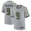 Kenneth Walker III Seattle Seahawks Nike 2025 Rivalries Collection Game Jersey Wolf Gray