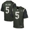 Garrett Wilson New York Jets Nike Youth 2025 Rivalries Collection Game Jersey Gotham Green