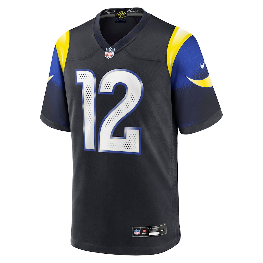 Puka Nacua Los Angeles Rams Nike 2025 Rivalries Collection Game Jersey Midnight Blue - Image 2