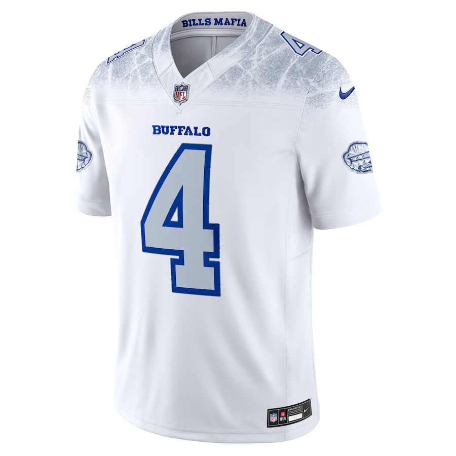 James Cook III Buffalo Bills Nike 2025 Rivalries Collection Limited Jersey White - Image 2