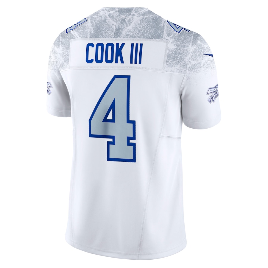 James Cook III Buffalo Bills Nike 2025 Rivalries Collection Limited Jersey White - Image 3