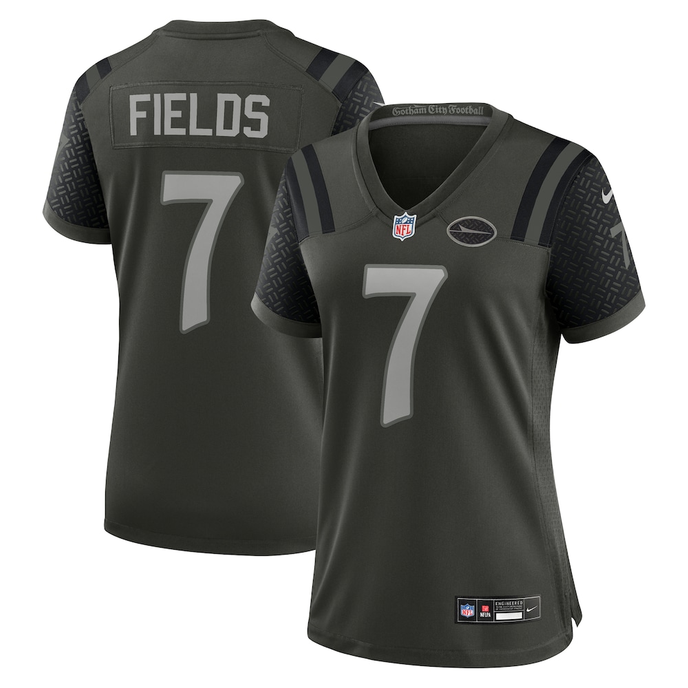 Justin Fields New York Jets Nike Women's 2025 Rivalries Collection Game Jersey Gotham Green