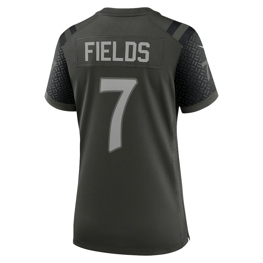 Justin Fields New York Jets Nike Women's 2025 Rivalries Collection Game Jersey Gotham Green - Image 3