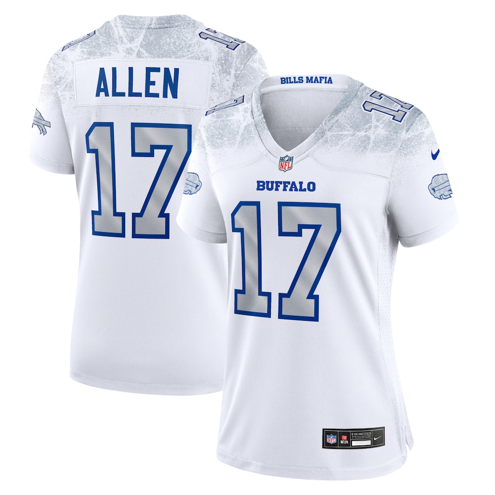 Josh Allen Buffalo Bills Nike Women's 2025 Rivalries Collection Game Jersey White