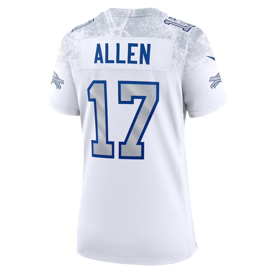 Josh Allen Buffalo Bills Nike Women's 2025 Rivalries Collection Game Jersey White - Image 3