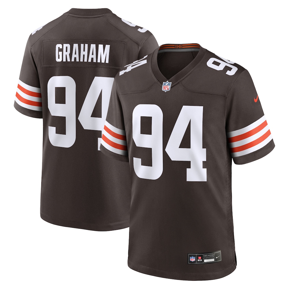 Mason Graham Cleveland Browns Nike 2025 NFL Draft First Round Pick Game Jersey Brown