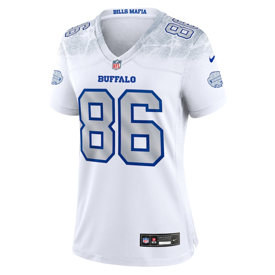 Dalton Kincaid Buffalo Bills Nike Women's 2025 Rivalries Collection Game Jersey White - Image 2