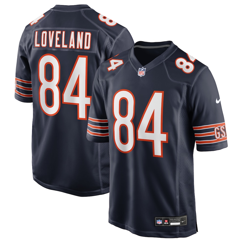 Colston Loveland Chicago Bears Nike 2025 NFL Draft First Round Pick Game Jersey Navy