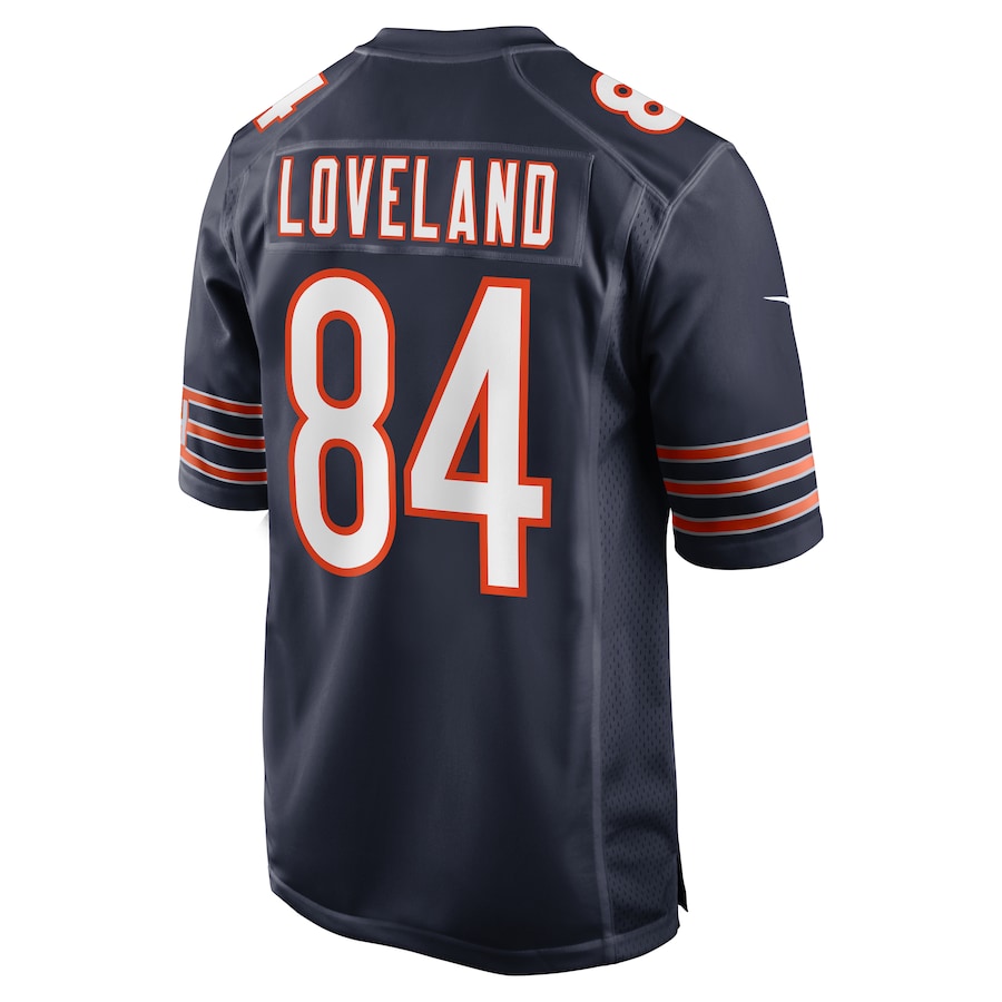 Colston Loveland Chicago Bears Nike 2025 NFL Draft First Round Pick Game Jersey Navy - Image 3