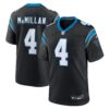 Tetairoa McMillan Carolina Panthers Nike 2025 NFL Draft First Round Pick Game Jersey Black