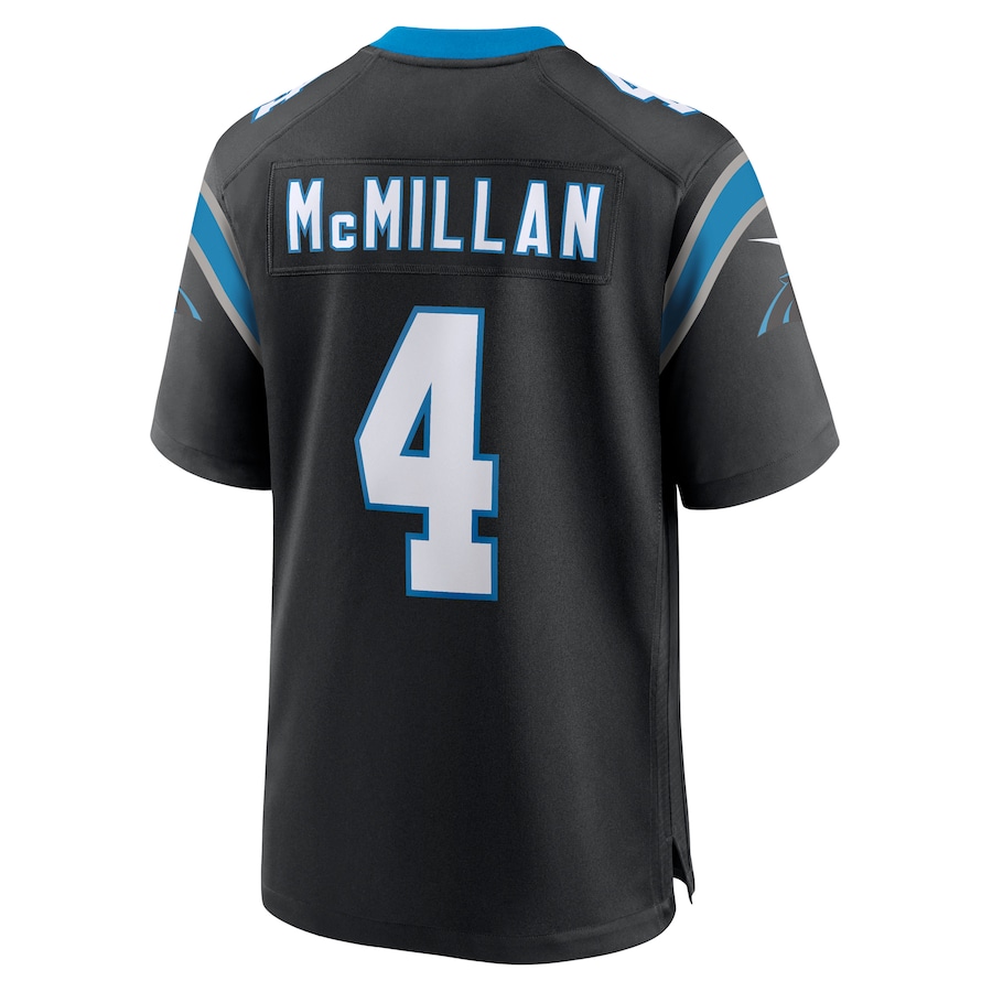 Tetairoa McMillan Carolina Panthers Nike 2025 NFL Draft First Round Pick Game Jersey Black - Image 3