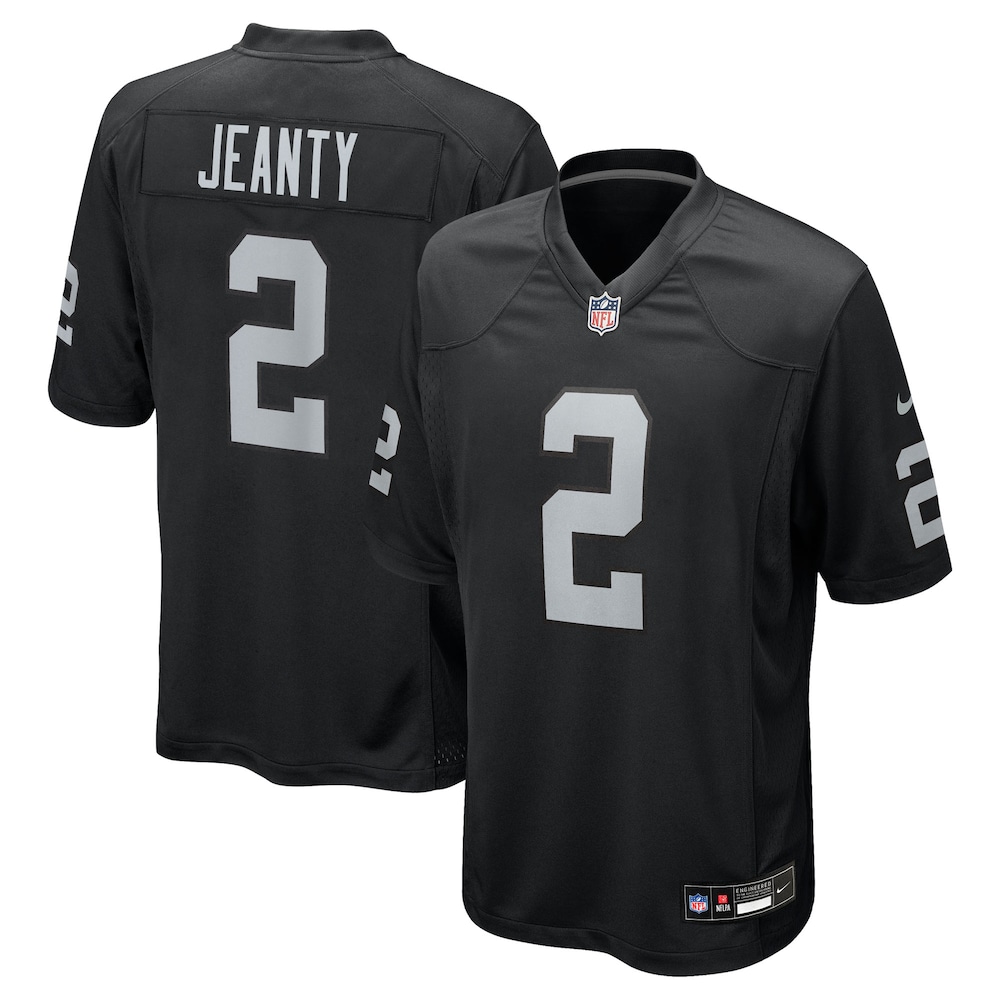 Ashton Jeanty Las Vegas Raiders Nike 2025 NFL Draft First Round Pick Game Jersey Black