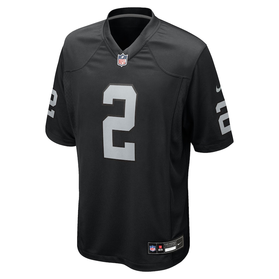 Ashton Jeanty Las Vegas Raiders Nike 2025 NFL Draft First Round Pick Game Jersey Black - Image 2