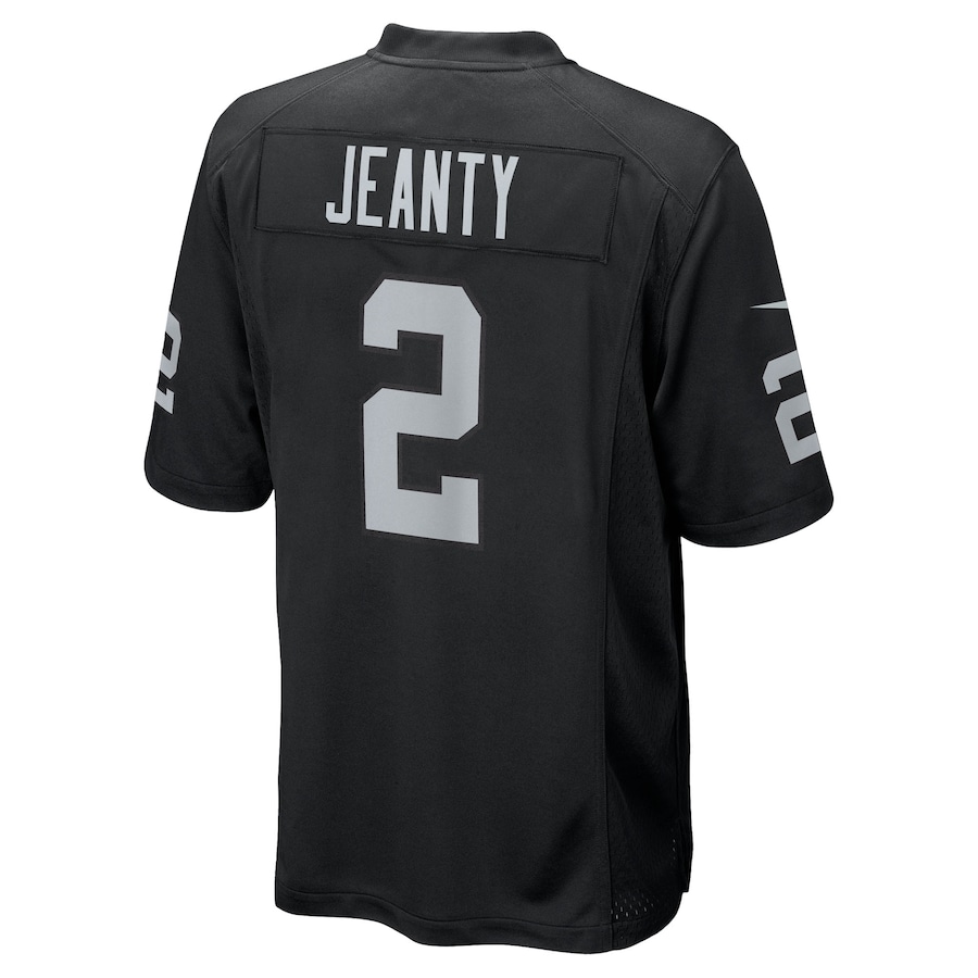 Ashton Jeanty Las Vegas Raiders Nike 2025 NFL Draft First Round Pick Game Jersey Black - Image 3