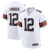 Shedeur Sanders Cleveland Browns Nike 2025 NFL Draft Game Jersey White