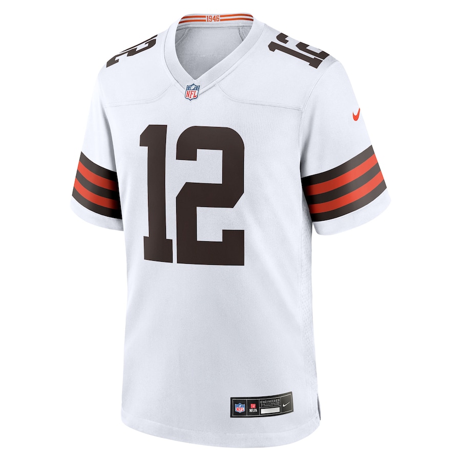 Shedeur Sanders Cleveland Browns Nike 2025 NFL Draft Game Jersey White - Image 2