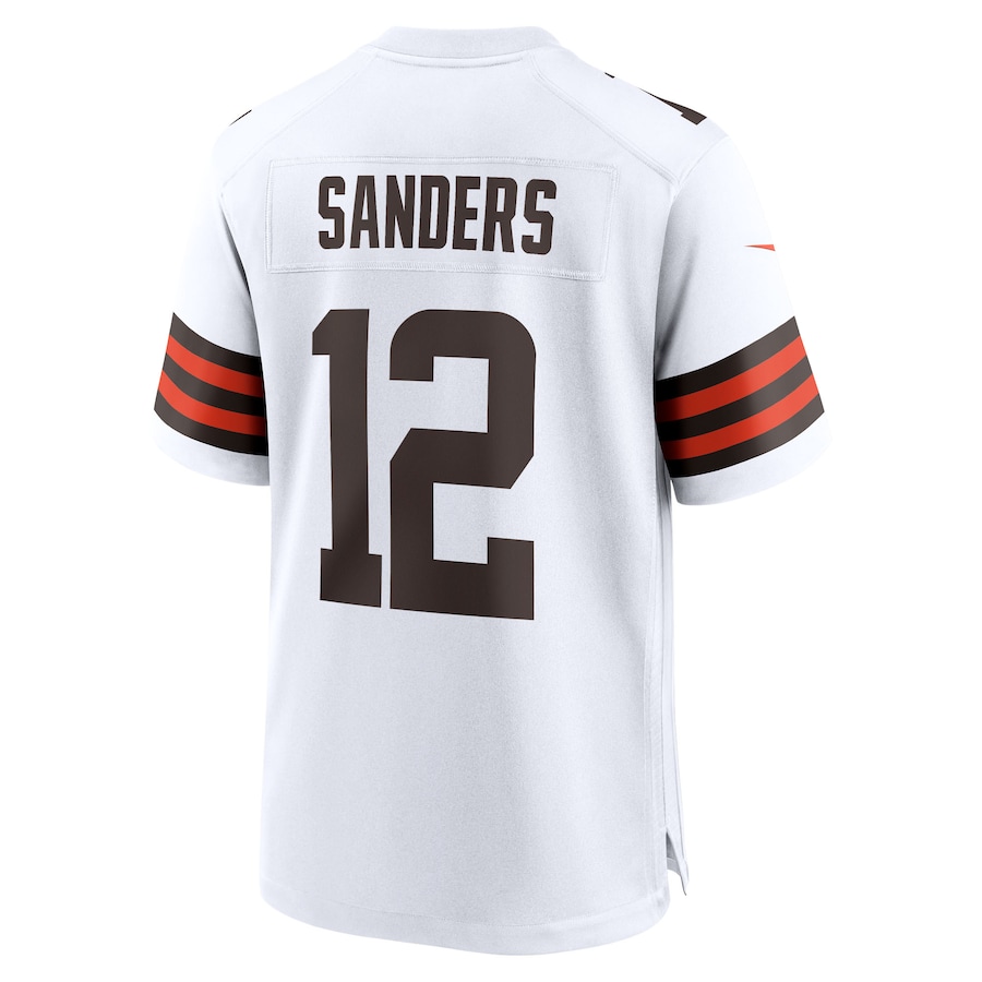 Shedeur Sanders Cleveland Browns Nike 2025 NFL Draft Game Jersey White - Image 3