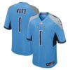 Cameron Ward Tennessee Titans Nike 2025 NFL Draft First Round Pick Game Jersey Light Blue