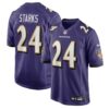 Malaki Starks Baltimore Ravens Nike 2025 NFL Draft First Round Pick Game Jersey Purple