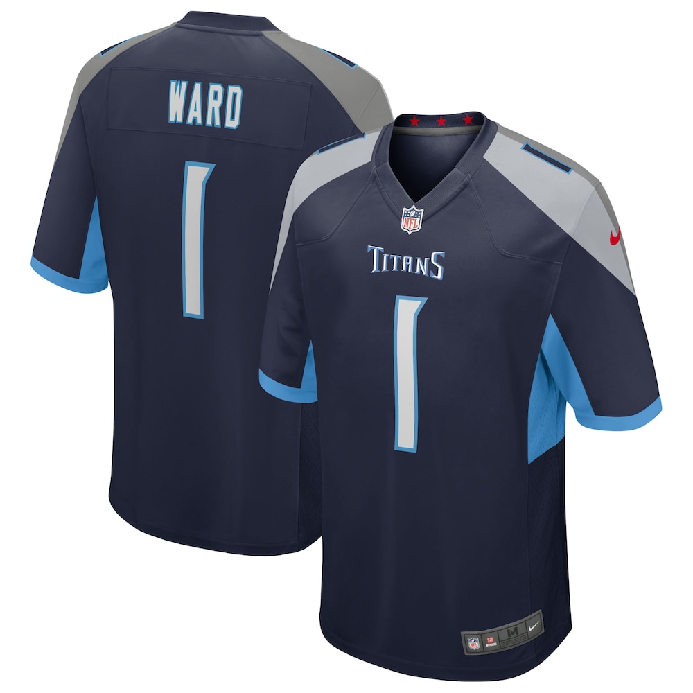 Cameron Ward Tennessee Titans Nike 2025 NFL Draft First Round Pick Alternate Game Jersey Navy