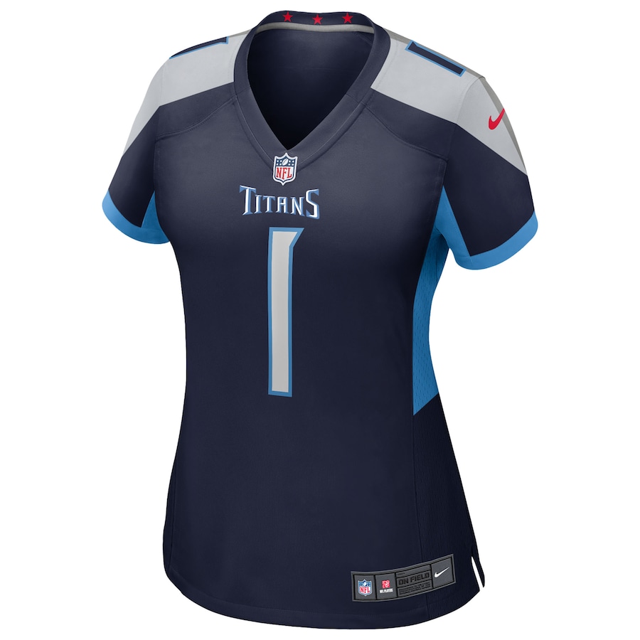 Cameron Ward Tennessee Titans Nike Women's 2025 NFL Draft First Round Pick Alternate Game Jersey Navy - Image 2