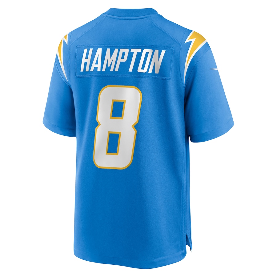 Omarion Hampton Los Angeles Chargers Nike 2025 NFL Draft First Round Pick Game Jersey Powder Blue - Image 3
