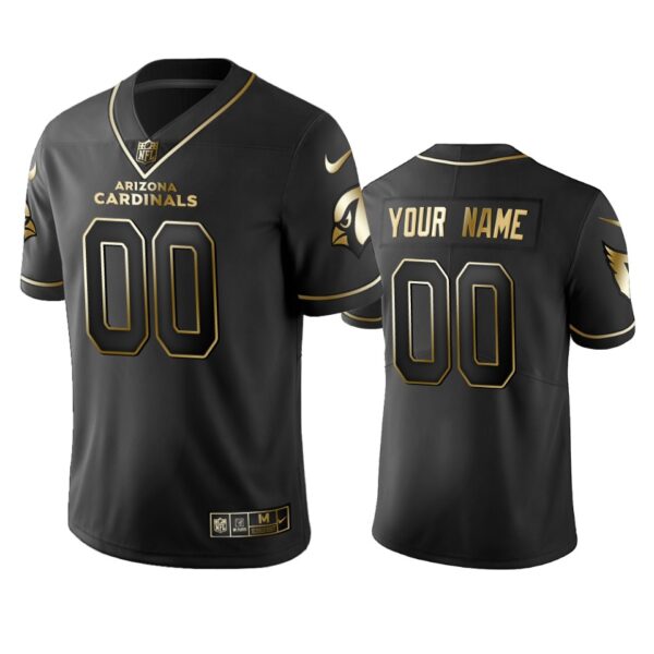 2019 Arizona Cardinals Custom Black Golden Edition Vapor Untouchable Limited Jersey – Men’s