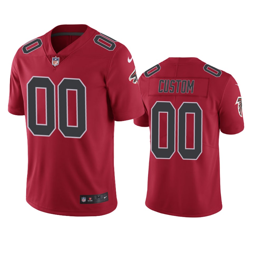 Atlanta Falcons Custom Red Nike Color Rush Limited jersey
